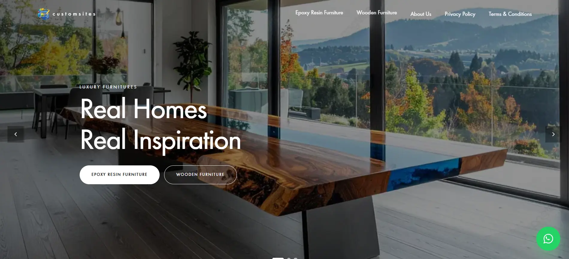 Furniture Website Template website template preview